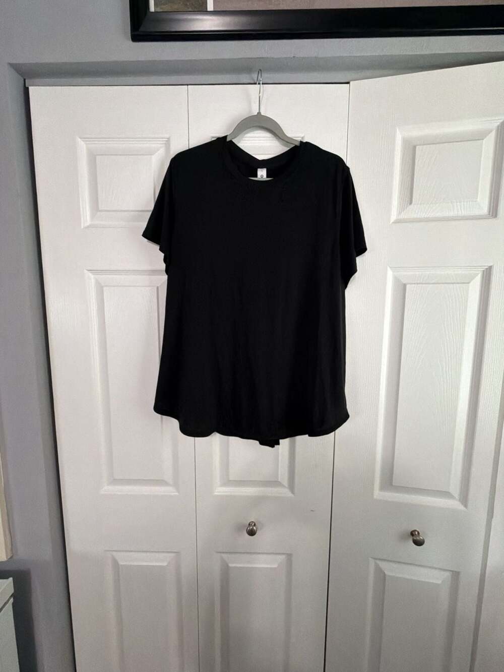Lululemon Back in Action Short Sleeve Shirt Size XL Black
